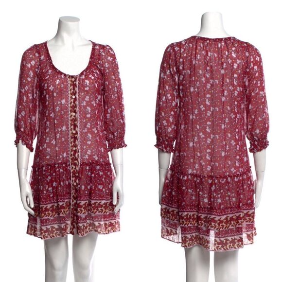 Poupette St Barth Pippa Dress Pink Poppy - Picture 1 of 6